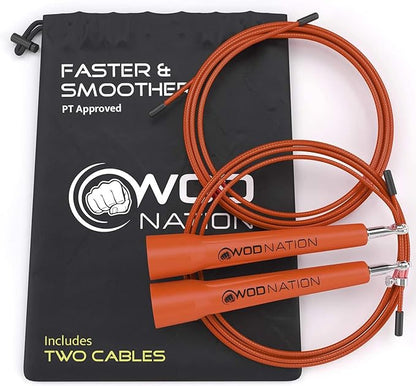 WOD Nation Adjustable Speed Jump Rope For Men
