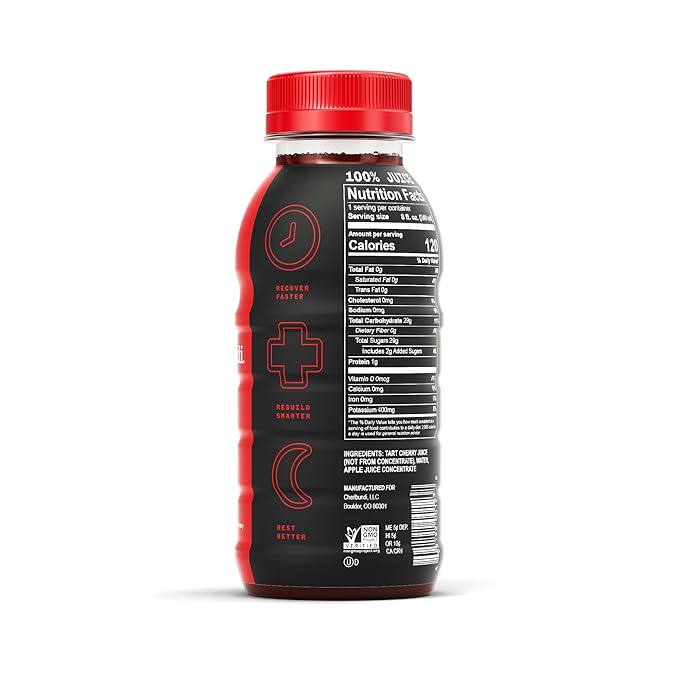 Cheribundi ORIGINAL Tart Cherry Juice Lightly Sweetened with Apple Juice - Fight Inflammation Pro Athlete Workout and Muscle Support Recovery, Pack of 12