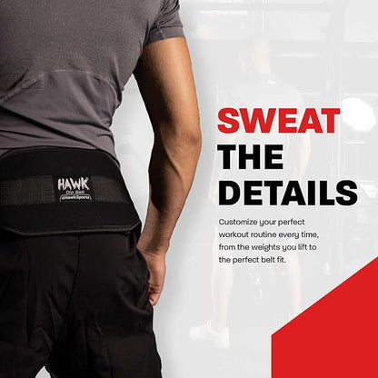 Hawk Sports Dip Belt with Chain for Bodyweight Exercises 6" Padded 36" Steel 300 lbs.