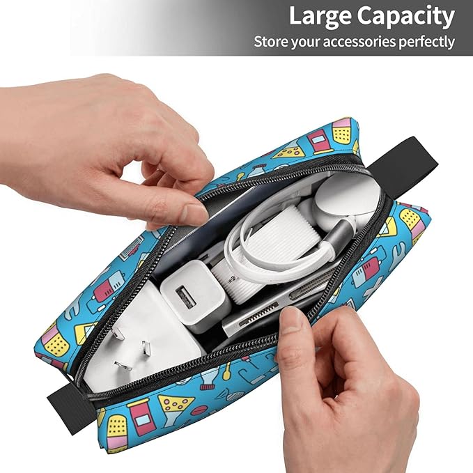 YISHOW Nurse Equipment Makeup Bag Adorable Travel Cosmetic Toiletry Organizer Case for Women