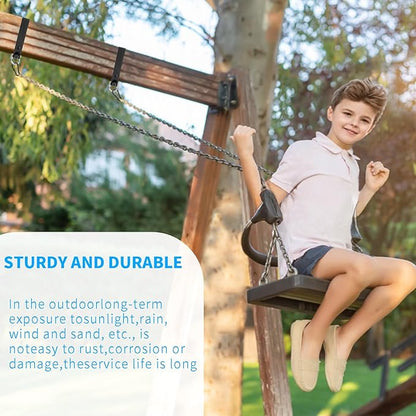 Heavy Duty Swing Hangers, Wooden 180° Swing Set Accessories Hammock Capacity Playground Hammock Chair Rope, Sandbag Porch, Hanging Heavy Punching Bags