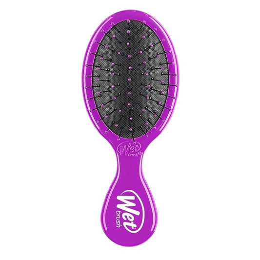 Wet Brush Mini Detangler Hair Brush, Pink - Detangling Travel Hair Brush - Ultra-Soft IntelliFlex Bristles Glide Through Tangles with Ease - Pain-Free - All Hair Types