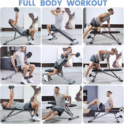 Adjustable Weight Bench Professional Utility Heavy Duty Workout