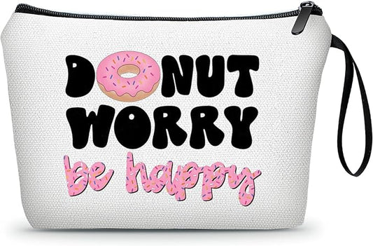 Donut Gifts - Fun & Inspirational Snack Makeup Bags for Women - Birthday, Christmas Gifts for Friend, Daughter, Sister, Bff