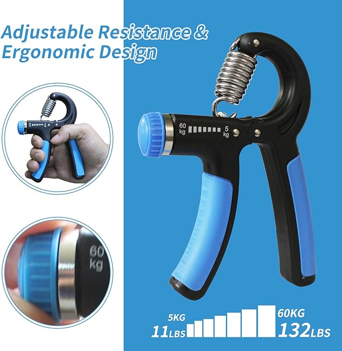 Grip Strength Trainer 11-132 Lbs (5-60kg), Forearm