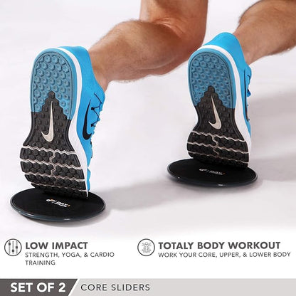 Core Sliders by Day 1 Fitness 2 Black/Mint,
