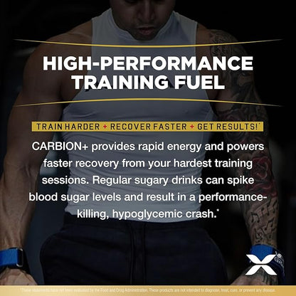 ALLMAX Nutrition - CARBION+ Workout Hydration Supplement Powder with Electrolytes, Supports Endurance, Recovery, and Exercise Performance, Gluten Free and Vegan, Lemon Lime, 25 Servings