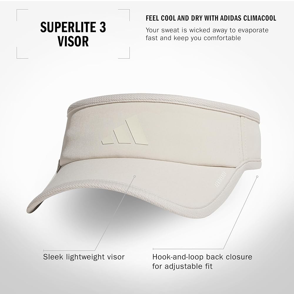 adidas Superlite, Sun Visor Hat for Women, Sport Performance, Outdoor Activities