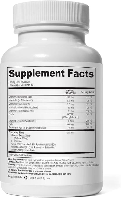 Herbal Caffeine + Energy (5-Pack)
