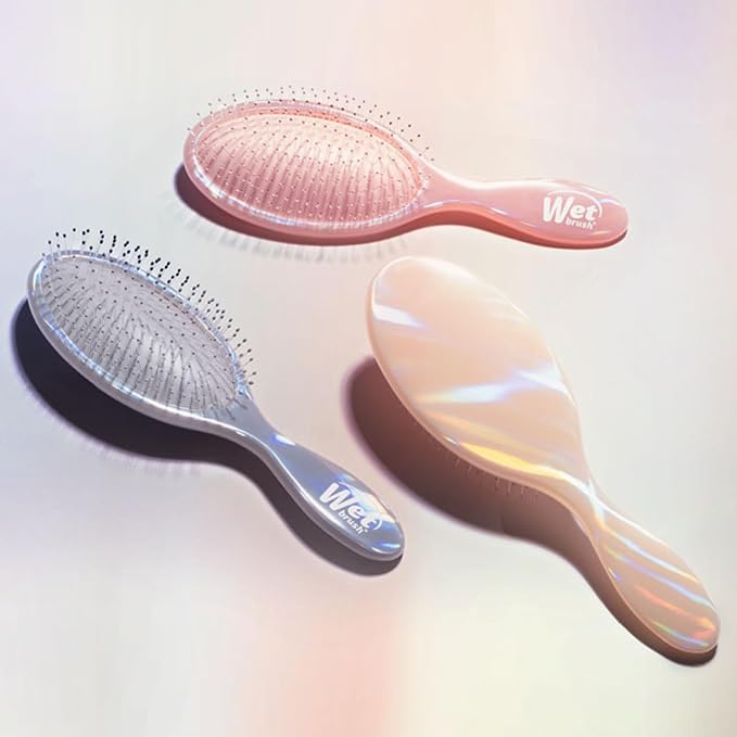 Wet Brush Original Detangler, Chrome (Iridescence Icon), Ultra-Soft IntelliFlex Bristles Glide Through Tangles, Detagnling Hair Brush, All Hair Types (Wet & Dry), Women & Men, Limited Edition