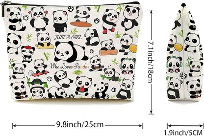 Panda Makeup Bags, Panda Gifts for Women, Funny Cosmetic Bag Birthday Christmas Gifts for Her, Sister, Daughter, Women