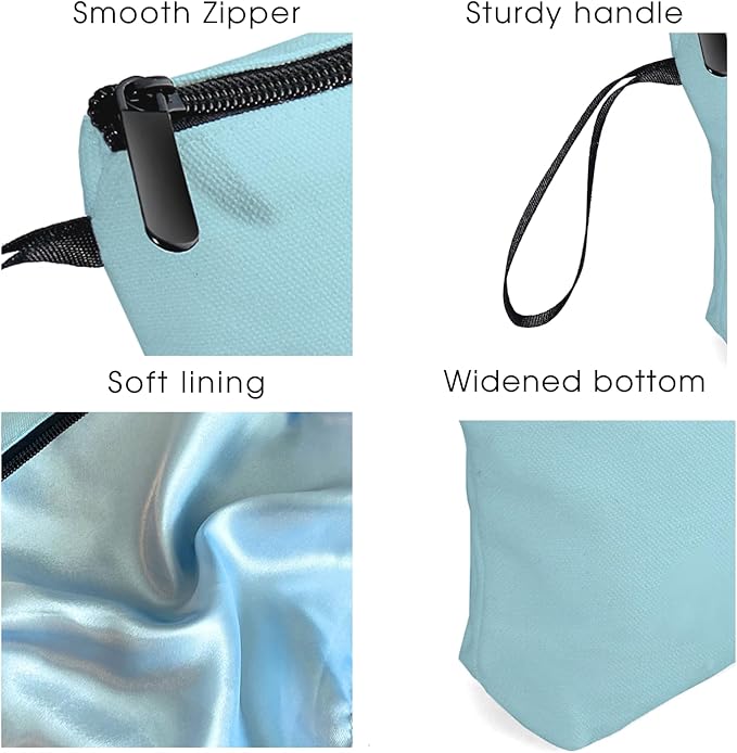 SEAMOON Appreciation Initial Monogram Gifts for Sisters from Sister Employees Team Bride Womens Unique Mom Personalized Makeup Cosmetic Bag with Mirror Mothers Day Christmas Graduation N