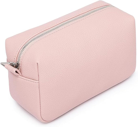 PU leather Organizer Bag Lightweight Cosmetic Bag with Ring Clasp Perfect Travel Makeup Bag for Women (Charming/PU)
