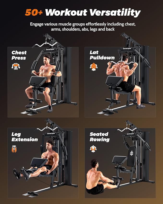 Home Gym, Multifunctional Gym Equipment, Home Gym Station 154LBS Weight