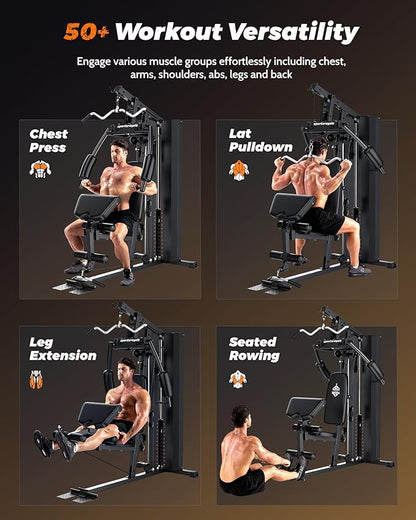 Home Gym, Multifunctional Gym Equipment, Home Gym Station 154LBS Weight