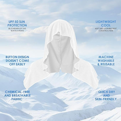 Cooling Hoodie Towels for Neck and Face 50 Sun