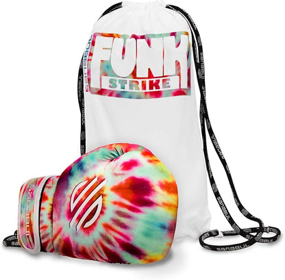 Sanabul Funk Strike Tie Dye Gel Boxing Gloves for Men & Women, Stylish and Protective Kickboxing Muay Thai Gloves for Training Sparring Punching Bag