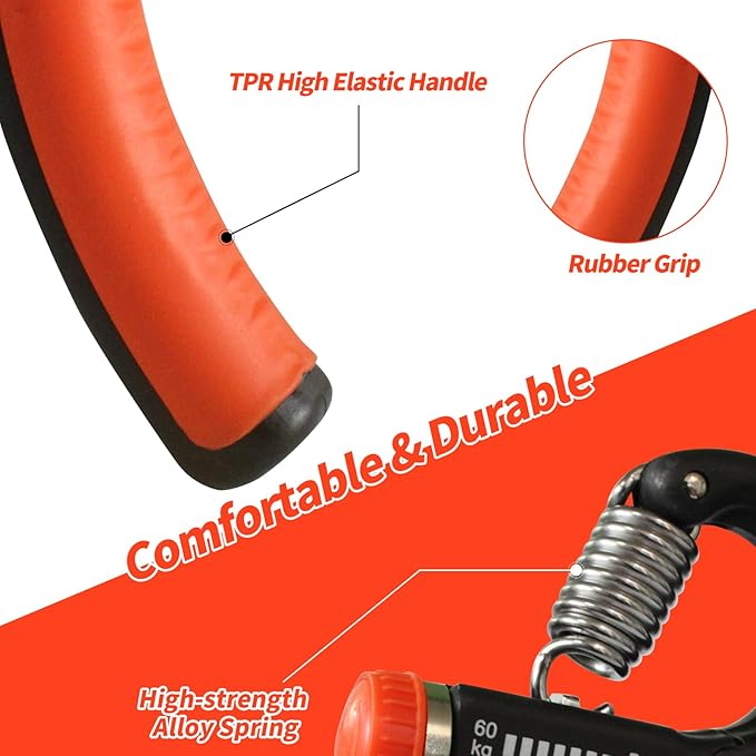 Grip Strength Trainer 11-132 Lbs (5-60kg), Forearm
