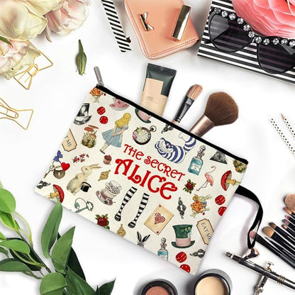 ZHANTUONE Fairy Tale Funny Cosmetic Bag, for Travel Toiletry Zipper Storage Pouch Makeup Bag, Gifts for Sister Coworker Bestie Friends, Movie Lover Fairy Tale Fans