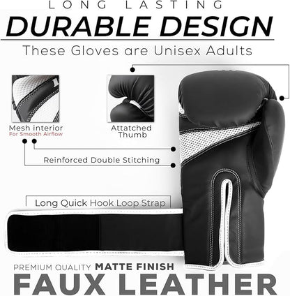 Matte Black Boxing Gloves Men Women MMA Muay Thai Martial Arts Kick Boxing Sparring Training Fighting Punch Bag Pink Gloves with Hand Wraps