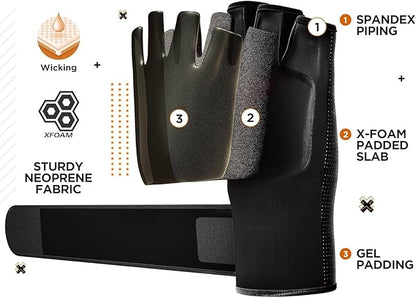 RDX Boxing Inner Gloves Hand Wraps Men Women, Hybrid Design Gym Weight Lifting Workout, 50Cm Long Wrist Support, Neoprene Under Mitts, MMA Muay Thai Martial Arts Training, Kickboxing Punching