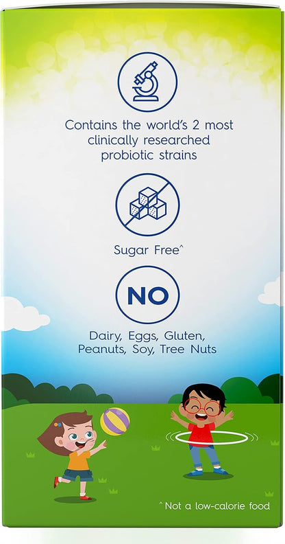 TruBiotics Probiotics for Kids Digestive & Immune Health Support, Sugar-Free Chewable Kids Probiotic to Help Maintain a Healthy Tummy, Natural Strawberry Flavor, 30 Tablets