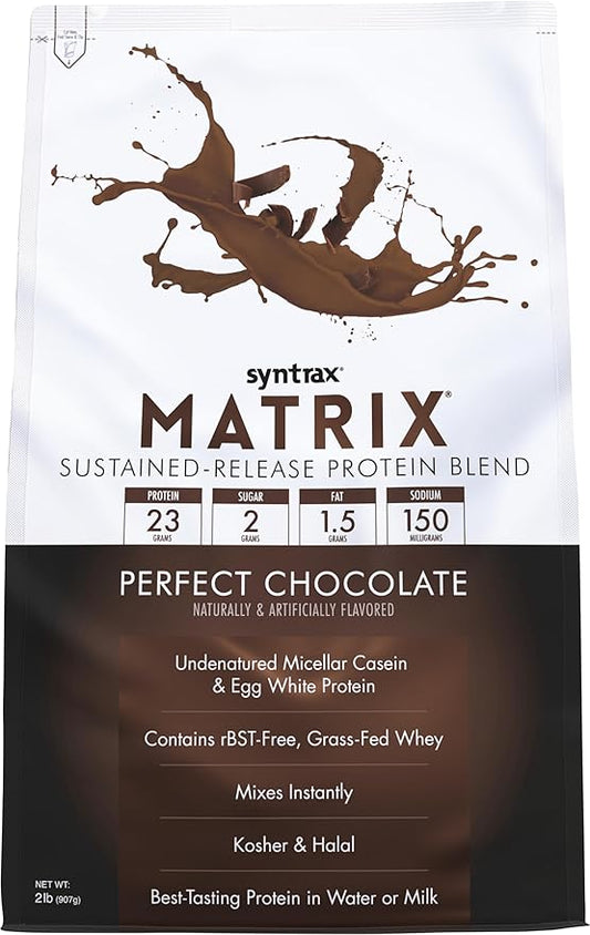 Syntrax Nutrition Matrix Sustained-Release Protein Blend Perfect Chocolate 2 lbs.