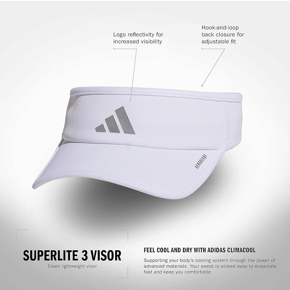 adidas Superlite, Sun Visor Hat for Women, Sport Performance, Outdoor Activities