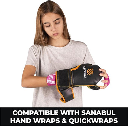 Sanabul Essential Gel Boxing Gloves for Men & Women, Kickboxing MMA, Muay Thai Gloves and Heavy Bag Training Punching & Sparring