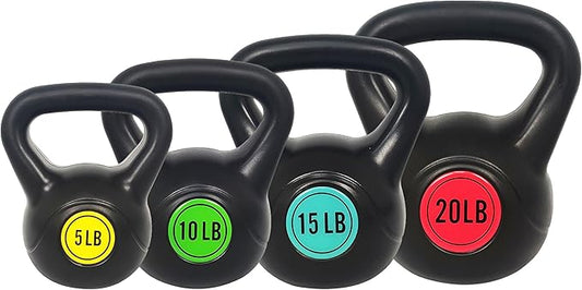 Sporzon! Wide Grip Kettlebell Exercise Fitness Weight Set