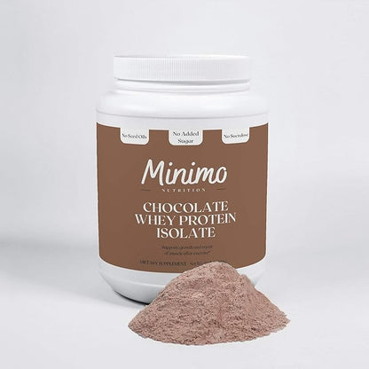 Whey Isolate Protein Powder, Chocolate, Whey Protein Isolate, No Seed Oils, No Added Sugar, No Sucralose, 1.61 lbs