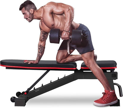 DERACY Adjustable Weight Bench for Full Body Workout