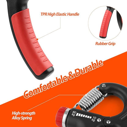 Grip Strength Trainer 22-132Lbs (10-60kg), (10-60kg), Forearm