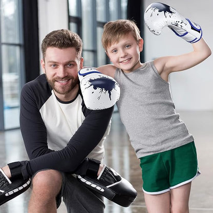 Kids Boxing Glove 6oz 8oz, Youth, Boys and Girls Training Sparring Gloves for Punching Bag, Kickboxing, Muay Thai, MMA, Gift for Age 6-15 Years