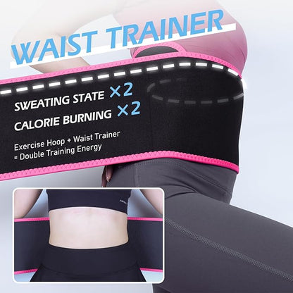 Weighted Hula Circle for Adults Weight Loss 51 Inch 27 Detachable