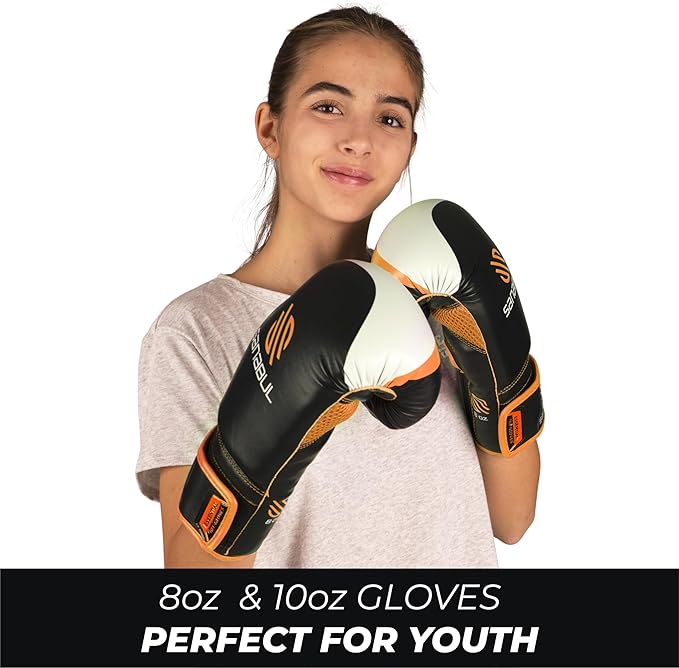 Sanabul Essential Gel Boxing Gloves for Men & Women, Kickboxing MMA, Muay Thai Gloves and Heavy Bag Training Punching & Sparring