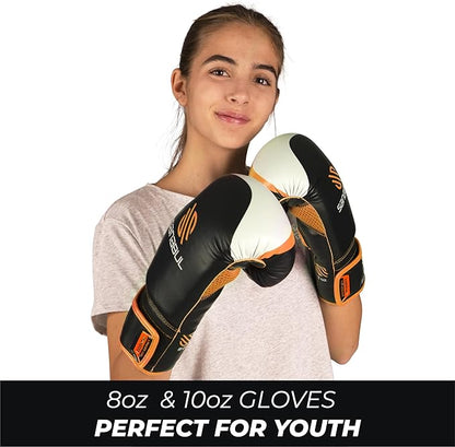Sanabul Essential Gel Boxing Gloves for Men & Women, Kickboxing MMA, Muay Thai Gloves and Heavy Bag Training Punching & Sparring