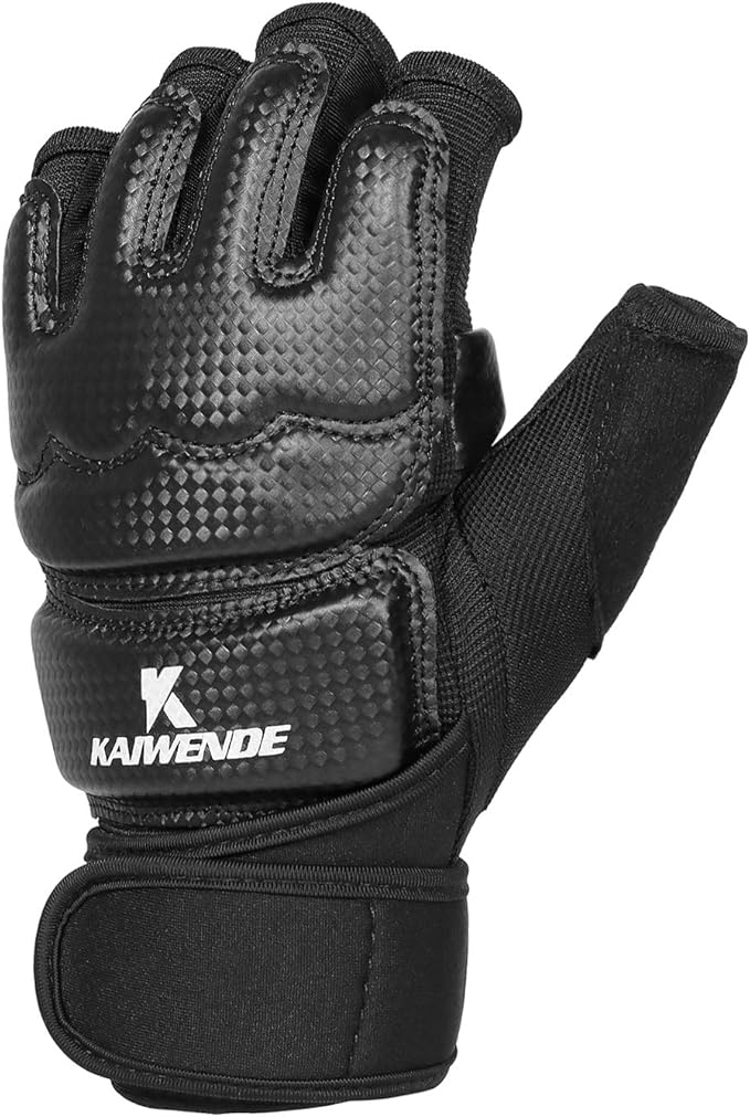 Half Finger Kickboxing Gloves - Also Fit for Taekwondo Sparring,Training Light Workouts, Muay Thai, Martial Arts(Karav MAGA),Karate,Shadow Boxing,Cardio Kickboxing Class,Combat Class