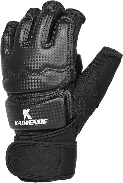 Half Finger Kickboxing Gloves - Also Fit for Taekwondo Sparring,Training Light Workouts, Muay Thai, Martial Arts(Karav MAGA),Karate,Shadow Boxing,Cardio Kickboxing Class,Combat Class