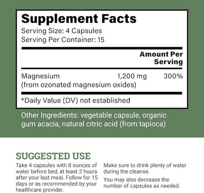 15 Day Gut Cleanse Detox For Women and Men - Vegan, Non-GMO Ingredients For Waist Loss and Constipation Relief With A 15 Day Cleanse Gut Support Without Cramping, As Seen On TikTok (60 Capsules)