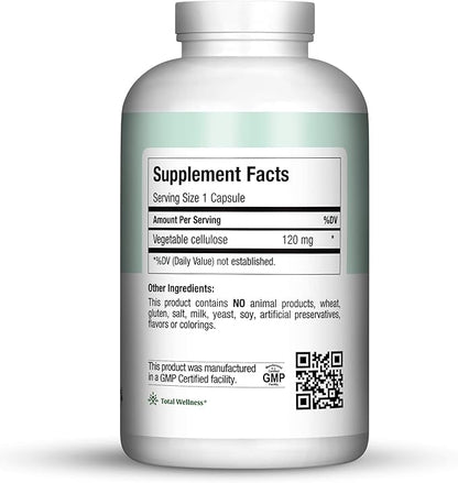 Maxi Health Empty “00” Capsules, 500 Count, Vegetarian - Kosher
