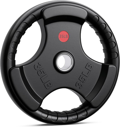 XDDIAS Rubber Weight Plates 2-Inch Olympic Grip Plate 10LB-45LB