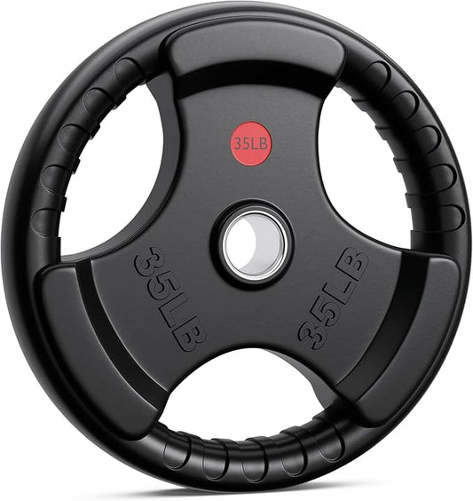 XDDIAS Rubber Weight Plates 2-Inch Olympic Grip Plate 10LB-45LB