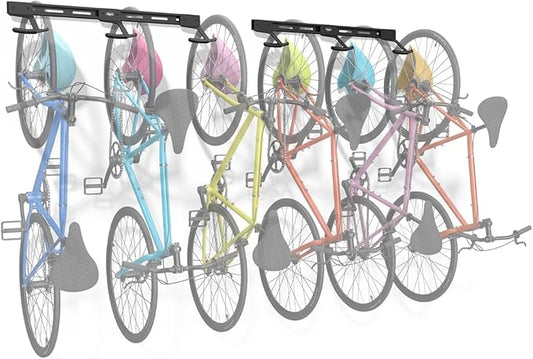 Koova Wall Mount Bike Rack | Steel Bike Mount | Adjustable Hangers | Easy Mount | USA Made