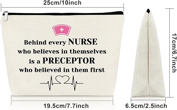 Sazuwu Nurse Gifts for Women Makeup Bag Nurse Week Appreciation Gifts Nurse Practitioner Gifts Cosmetic Bag Best Nurse Practitioner Ever Gifts Graduation Retirement Birthday Gifts Travel Pouch