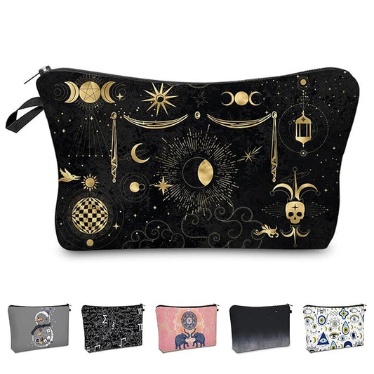 Noozion Makeup Bag for Purse Cute Cosmetic Bag Travel Toiletry Bag Pouch Waterproof Organizer Bag for Women Girls…