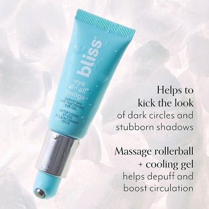 Bliss Skincare Essentials Skincare Kit - Eye Do All Things Hydrating Eye Gel, Drench & Quench Hyaluronic Acid Face Moisturizer & 2-in-1 Foaming Facial Cleanser and Exfoliator