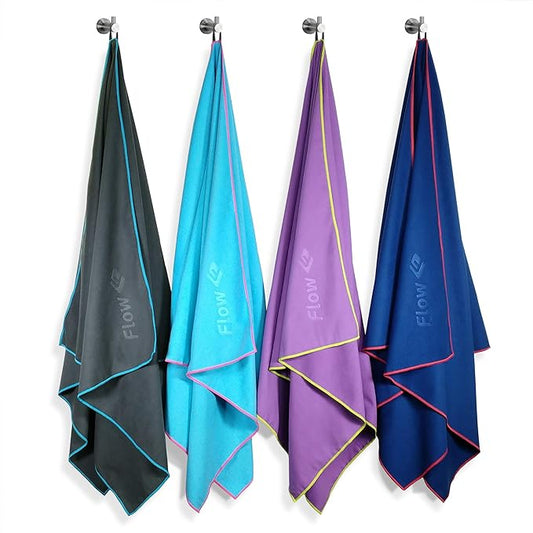 Flow Hydro Sport Towel - Microfiber Quick Dry (60" x 30"))