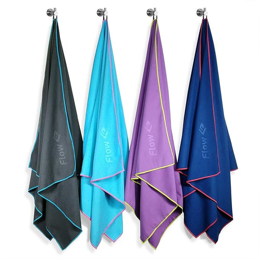 Flow Hydro Sport Towel - Microfiber Quick Dry (60" x 30"))