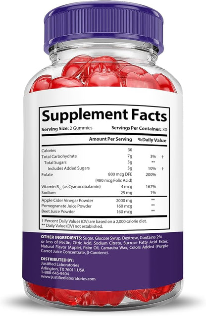 Ketocalm Nutrition Keto ACV Gummies Extreme 2000MG Keto Calm Nutrition Keto Gummies Apple Cider Vinegar Formulated with Pomegranate Beet Juice Powder B12 Vegan Non GMO 60 Gummys